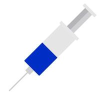 Syringe with medicine, medicine, treatment, injection, needle, flat design, simple image, cartoon style. Health care concept. line icon for business and advertising vector
