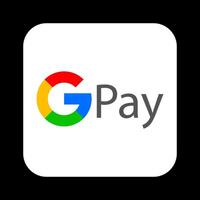 blanco google pagar logotipo en ligero azul antecedentes. logo, móvil pago sistema, electrónico billetera, sin contacto, nfc, para androide operando sistema, gpay. editorial. vector