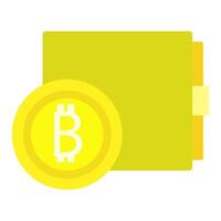 Bitcoin, blockchain, coin icon, cryptocurrency, flat design, folder, files, simple image, cartoon style. Concept of earning cryptocurrency online. line icon for business and advertising vector