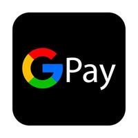 blanco google pagar logotipo en ligero azul antecedentes. logo, móvil pago sistema, electrónico billetera, sin contacto, nfc, para androide operando sistema, gpay. editorial. vector