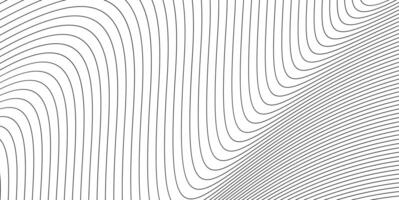 Minimalist white dynamic curve stripe line abstract background vector