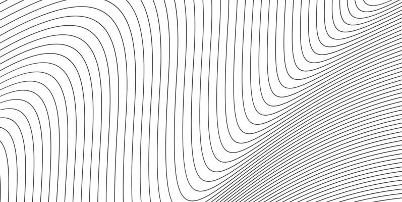 Minimalist white dynamic curve stripe line abstract background