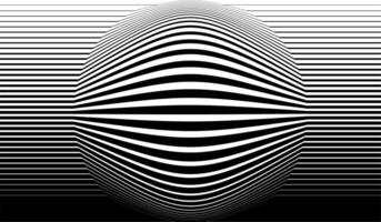 Modern black stripe line lens circle background vector