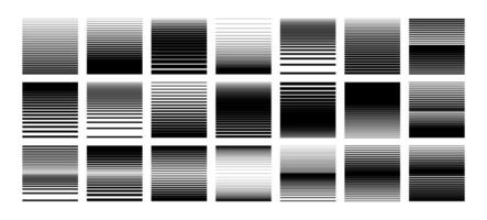Stripe line abstract square design set vector