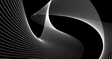 Black dynamic curve stripe line abstract background vector