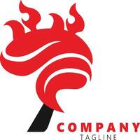 fuego empresa logo vector