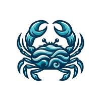 tatoo crab logo vector