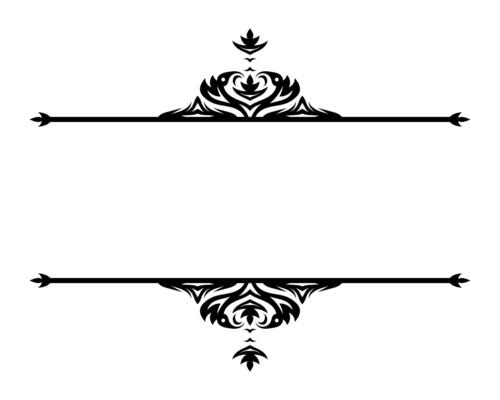 Vintage filigree frame corner and border element. Ornate ornament frame divider. Decorative line for page, template, poster, greeting card, wedding invitation, menu, certificate.
