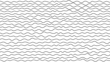 Wavy line black and white horizontal background vector