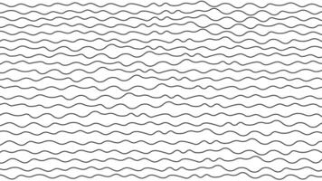 Wavy line black and white horizontal background vector