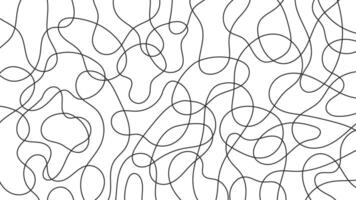 Abstract hand drawn background with curves lines vector