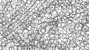 Hand drawn black and white background with curly texture vector