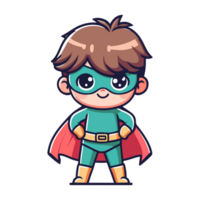 cute child hero icon character png