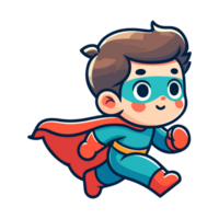 cute child hero icon character png