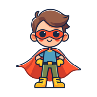 cute child hero icon character png