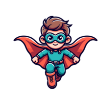 cute child hero icon character png