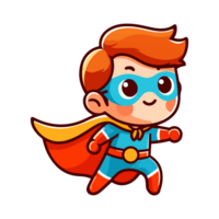 cute child hero icon character png