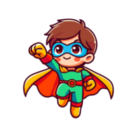 cute child hero icon character png