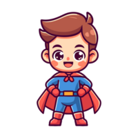 cute child hero icon character png