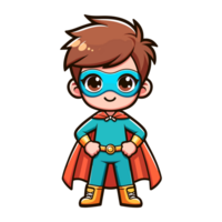 cute child hero icon character png