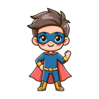 cute child hero icon character png