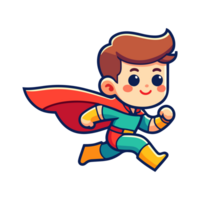 cute child hero icon character png