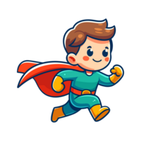 cute child hero icon character png