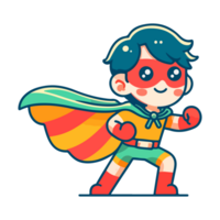 cute child hero icon character png