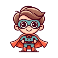 cute child hero icon character png