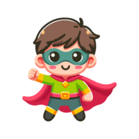 cute child hero icon character png