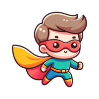 cute child hero icon character png