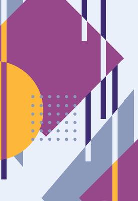 a colorful abstract pattern with circles and lines