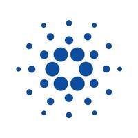 cardano ada logo en transparente antecedentes vector