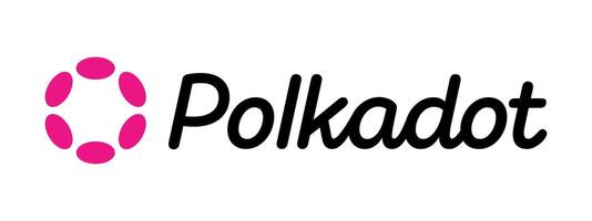 Polkadot logo on transparent background vector