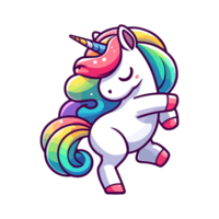 carino danza unicorno icona personaggio png