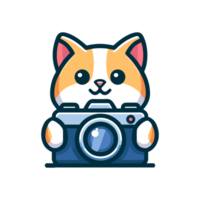 linda gato participación cámara icono personaje png