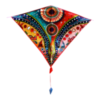 3D Rendering of a Indian Traditional Kite Transparent Background png