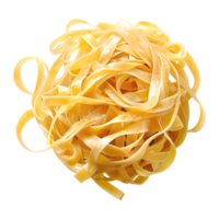 3d representación de un pasta espaguetis en transparente antecedentes png