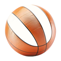 3D Rendering of a Beach Volleyball on Transparent Background png