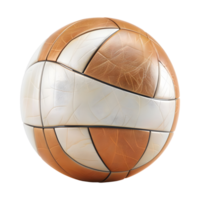 3D Rendering of a Beach Volleyball on Transparent Background png