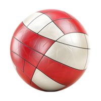 3D Rendering of a Beach Volleyball on Transparent Background png