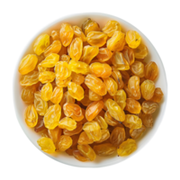 3D Rendering of a Raisins in a Bowl on Transparent Background png