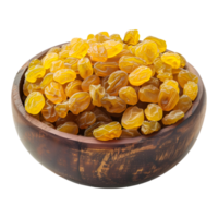 3D Rendering of a Raisins in a Bowl on Transparent Background png