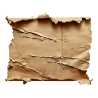 3d interpretazione di un' cartone Marrone carta su trasparente sfondo png