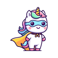 mignonne Licorne héros icône personnage png