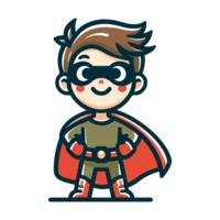 cute child hero icon character png