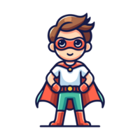 cute child hero icon character png