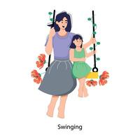 Trendy Swinging Concepts vector