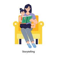 Trendy Storytelling Concepts vector