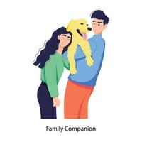 Trendy Family Companion vector